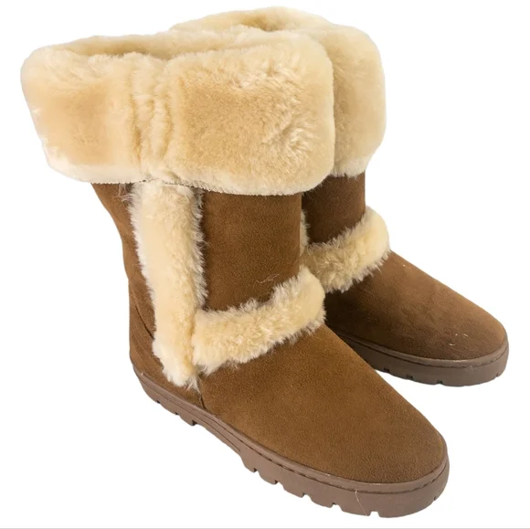 Style & Co Witty Cold-Weather Boots Tan -7 - Picture 6 of 8